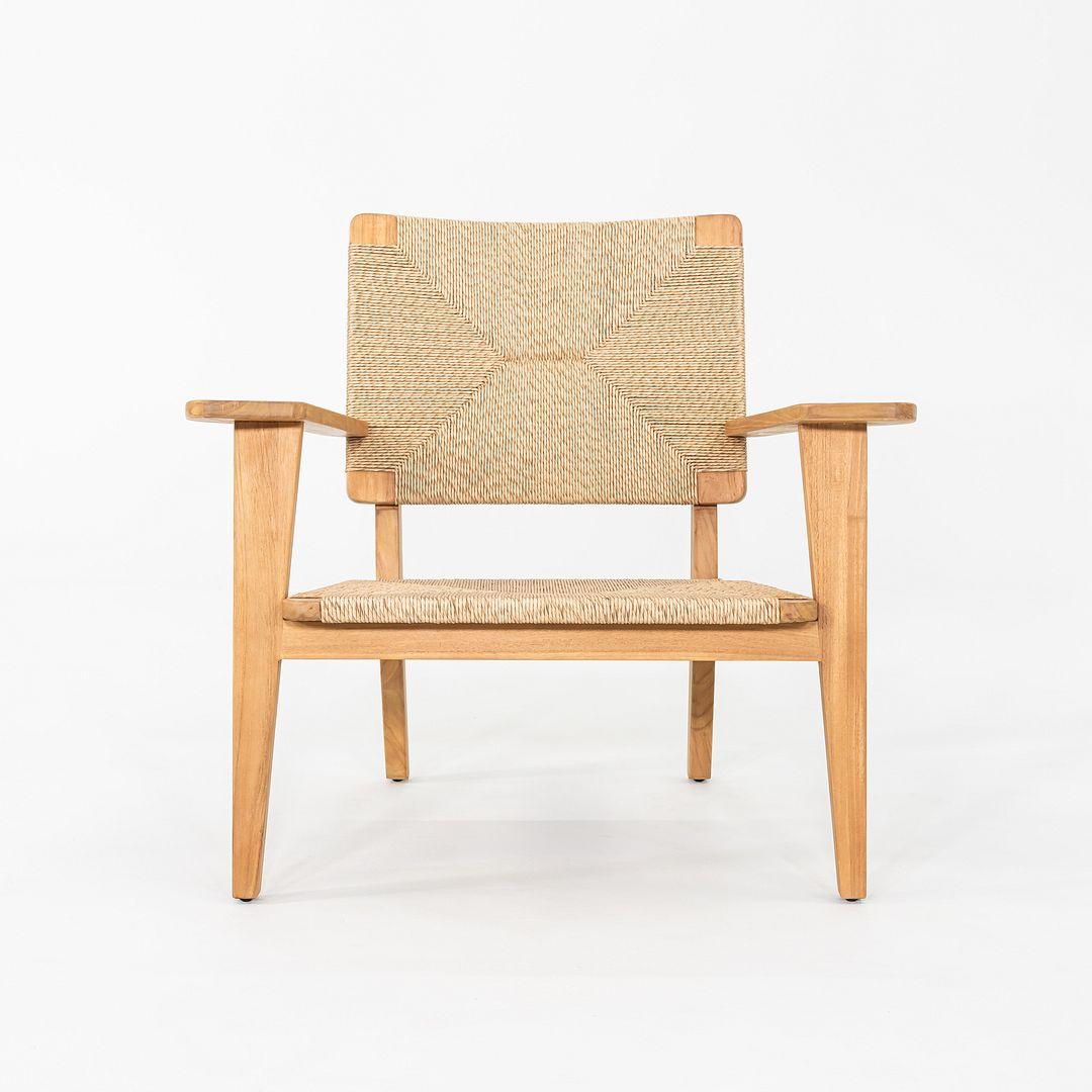 Paire de chaises d'extérieur Marcel Gascoin pour GUBI F en teck naturel 2024 Bon état - En vente à Philadelphia, PA