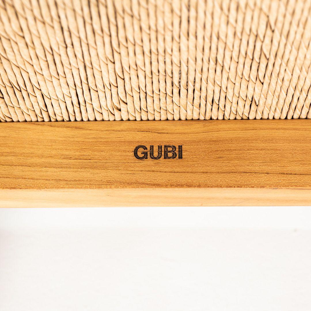 XXIe siècle et contemporain Paire de chaises d'extérieur Marcel Gascoin pour GUBI F en teck naturel 2024 en vente