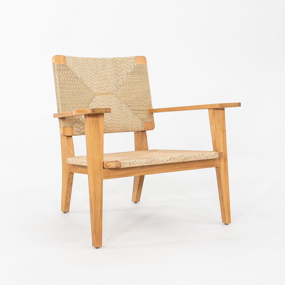 Teck Paire de chaises d'extérieur Marcel Gascoin pour GUBI F en teck naturel 2024 en vente