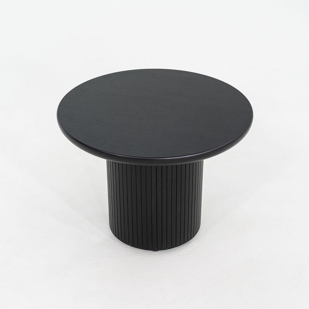 2024 Pair of Space Copenhagen for GUBI Moon Lounge / Side Tables in Black Oak In Good Condition For Sale In Philadelphia, PA