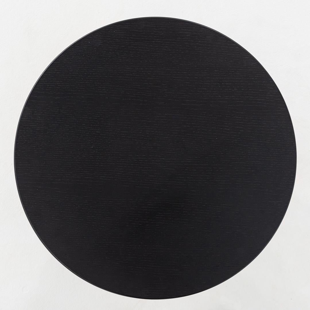 Contemporary 2024 Pair of Space Copenhagen for GUBI Moon Lounge / Side Tables in Black Oak For Sale