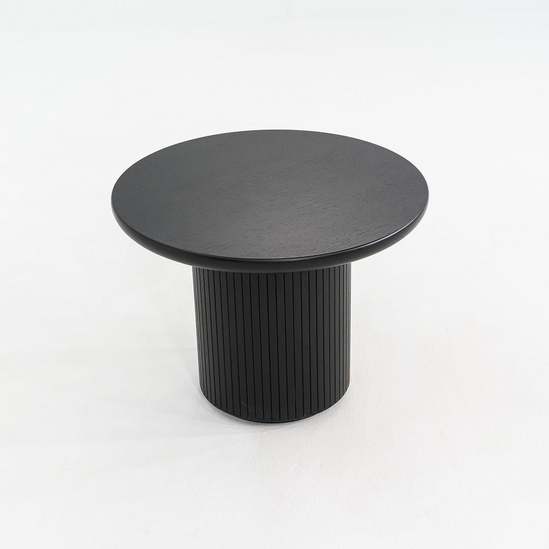 2024 Pair of Space Copenhagen for GUBI Moon Lounge / Side Tables in Black Oak For Sale 2