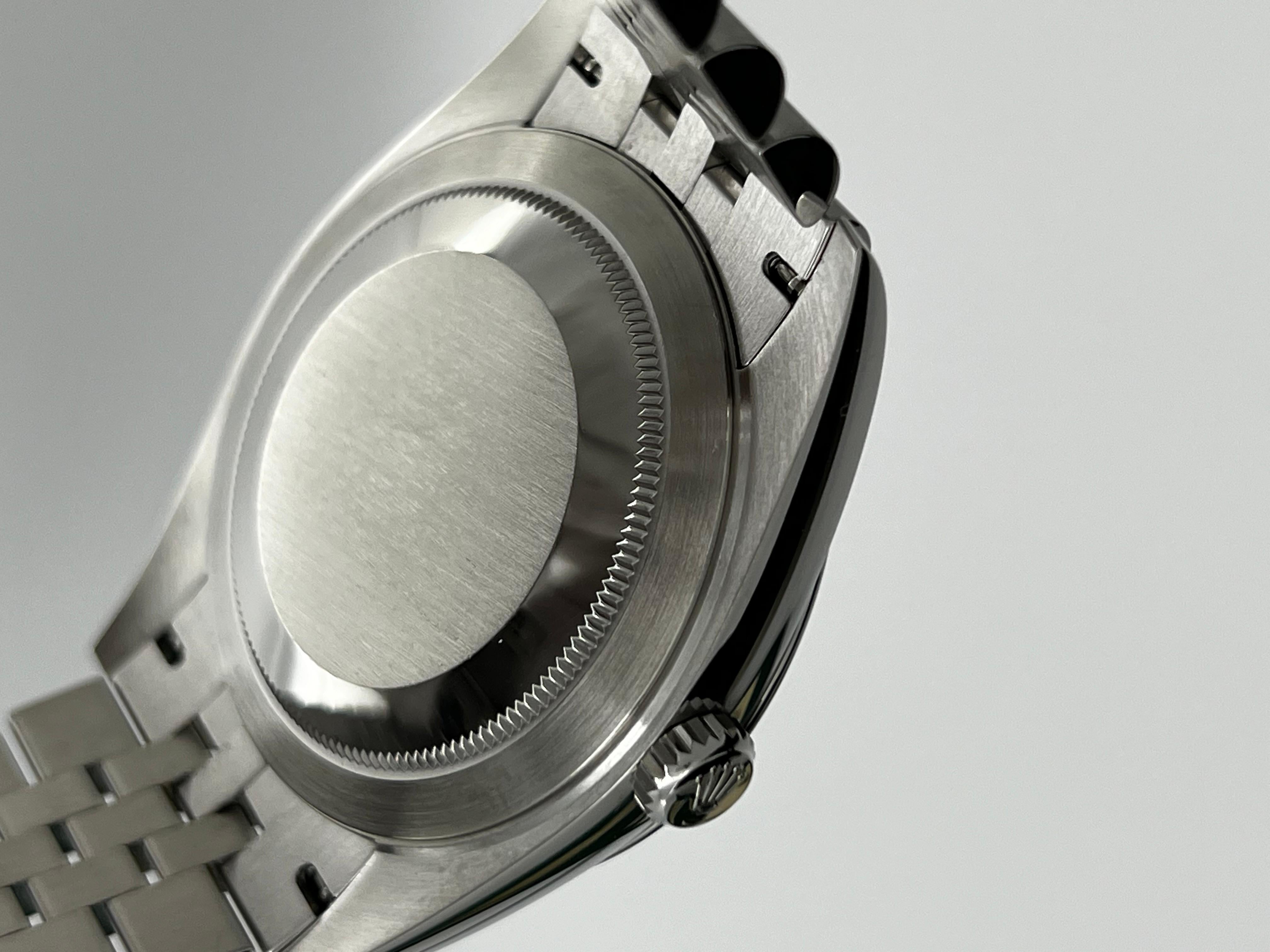 Rolex 126300 Jubiläum Datejust 41 Blaues Zifferblatt Edelstahl Box Papiere 2024 Herren