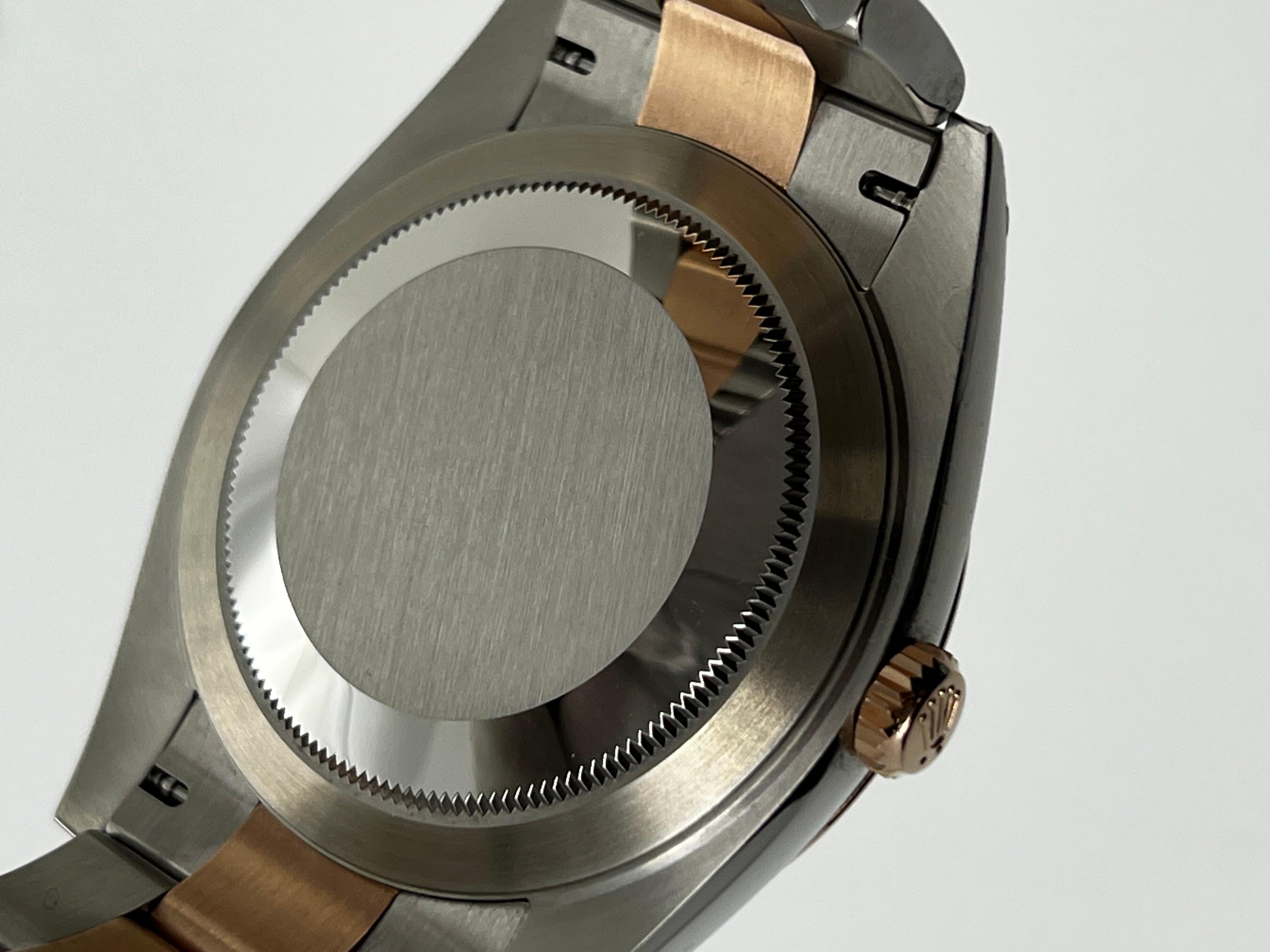 2024 Rolex 126331 Datejust 41 Schokoladen Zifferblatt 18K Roségold Stahl Box Papier Herren