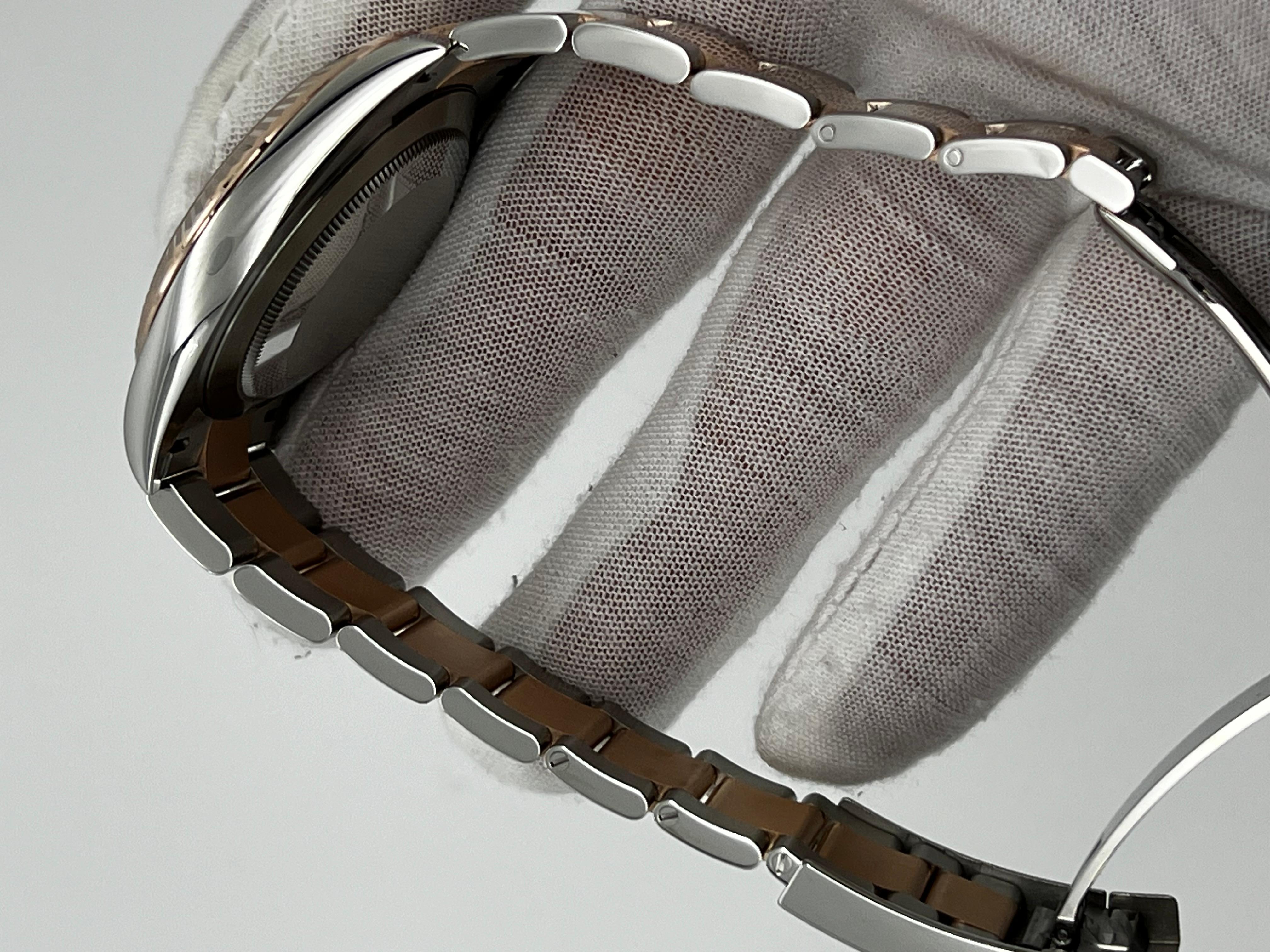2024 Rolex 126331 Datejust 41 Schokoladen Zifferblatt 18K Roségold Stahl Box Papier 2