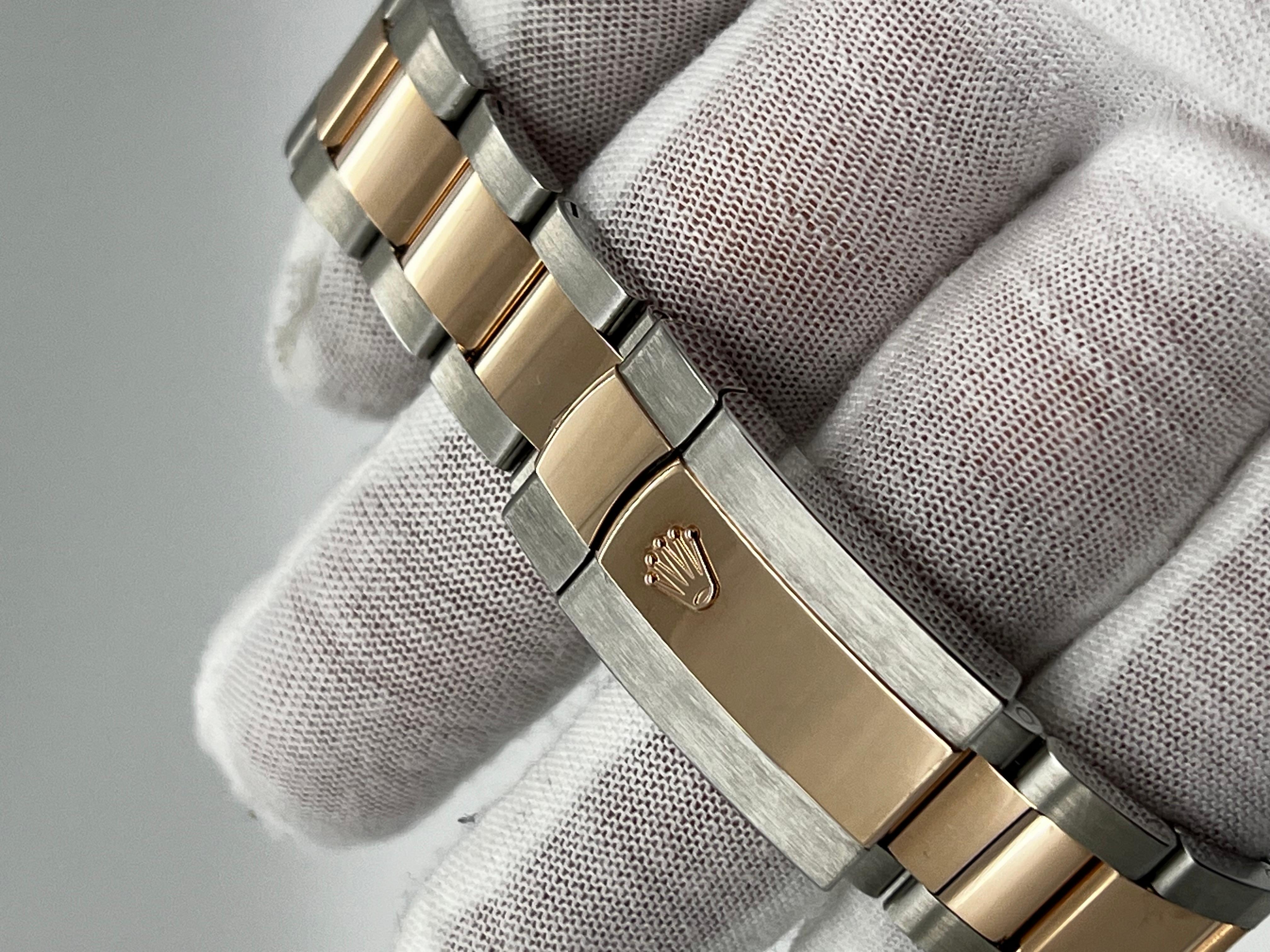 2024 Rolex 126331 Datejust 41 Schokoladen Zifferblatt 18K Roségold Stahl Box Papier 4