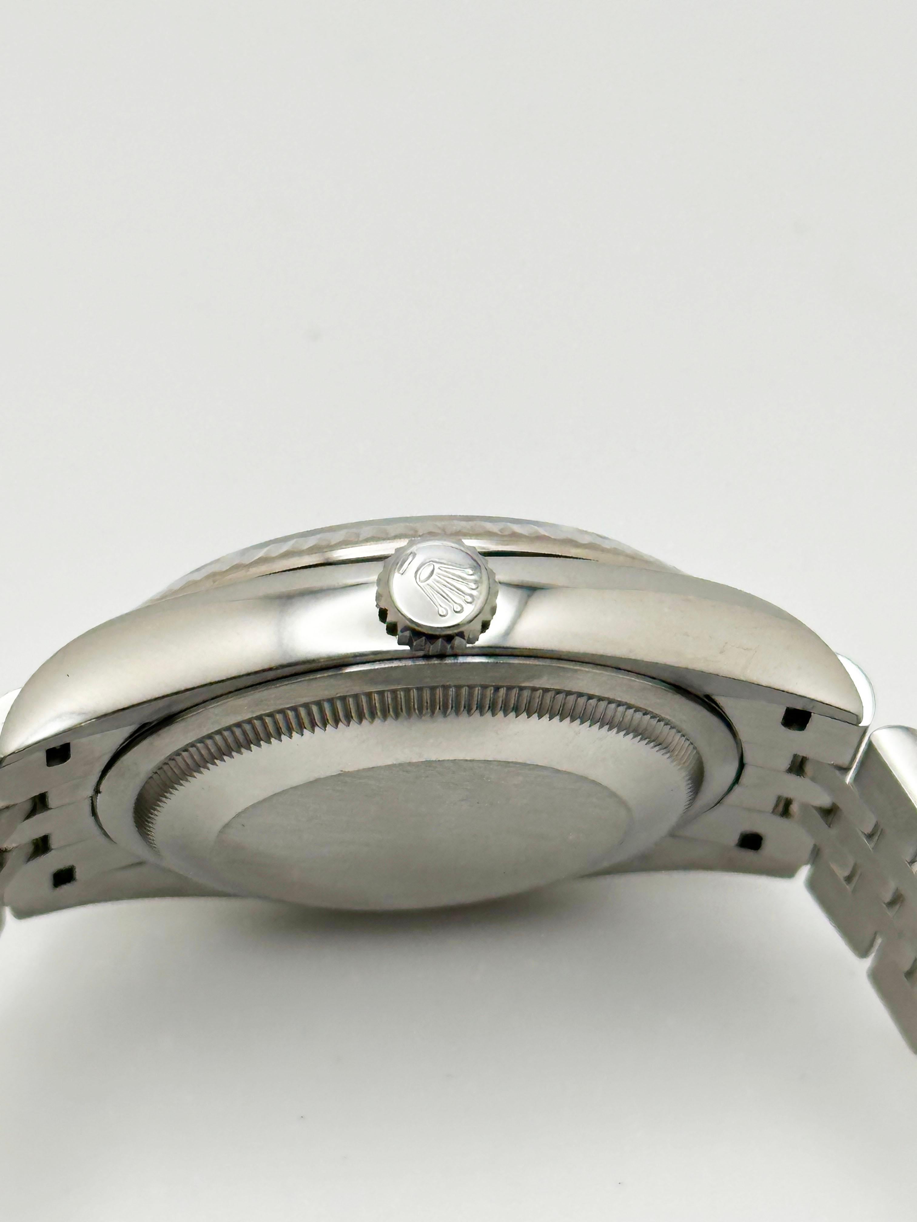 2024 Rolex Datejust 126234 36mm Quadrante Wimbledon Acciaio Scatola Giubileo Carta in vendita 2