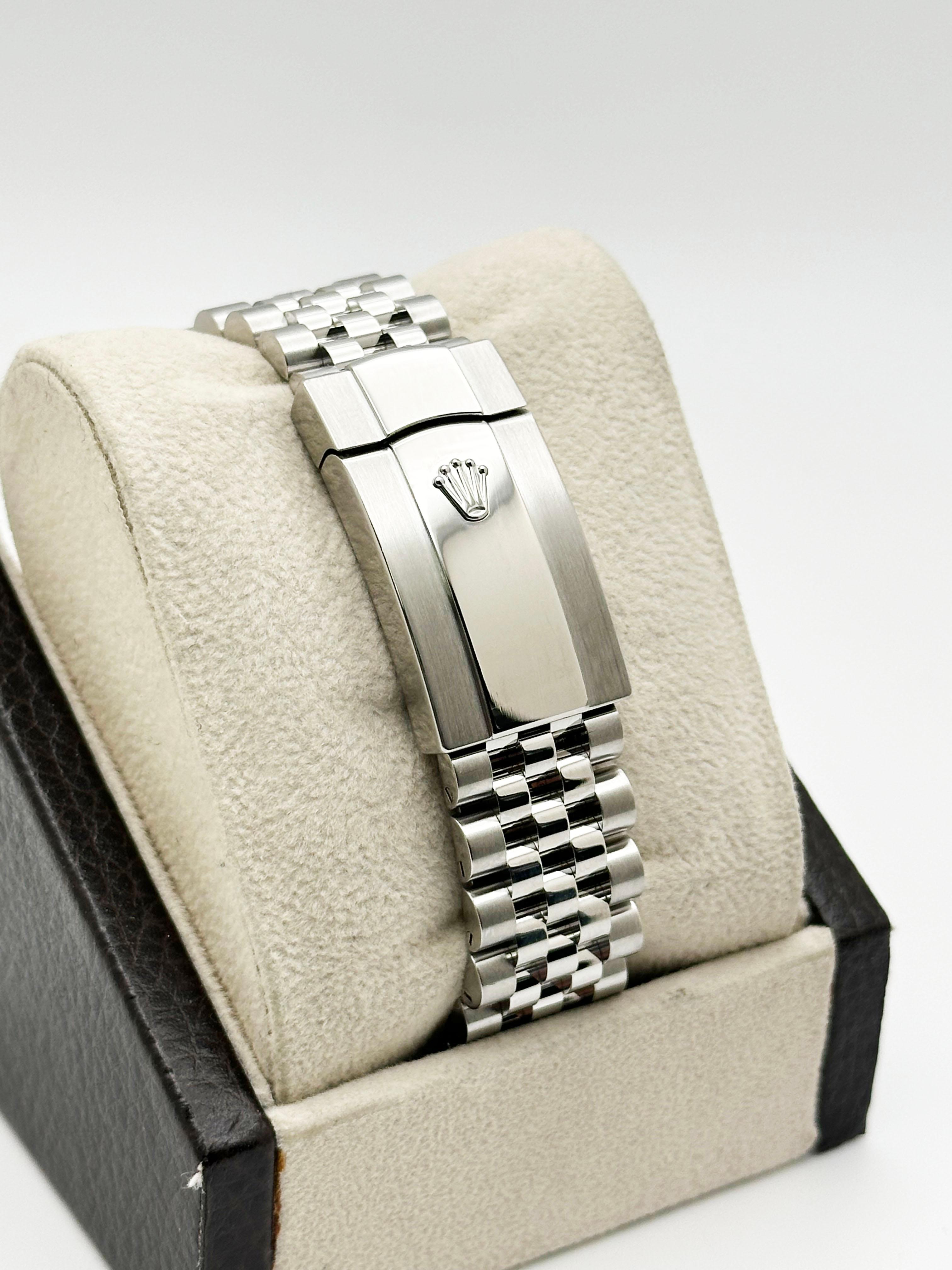 2024 Rolex Datejust 126234 36mm Quadrante Wimbledon Acciaio Scatola Giubileo Carta in vendita 3