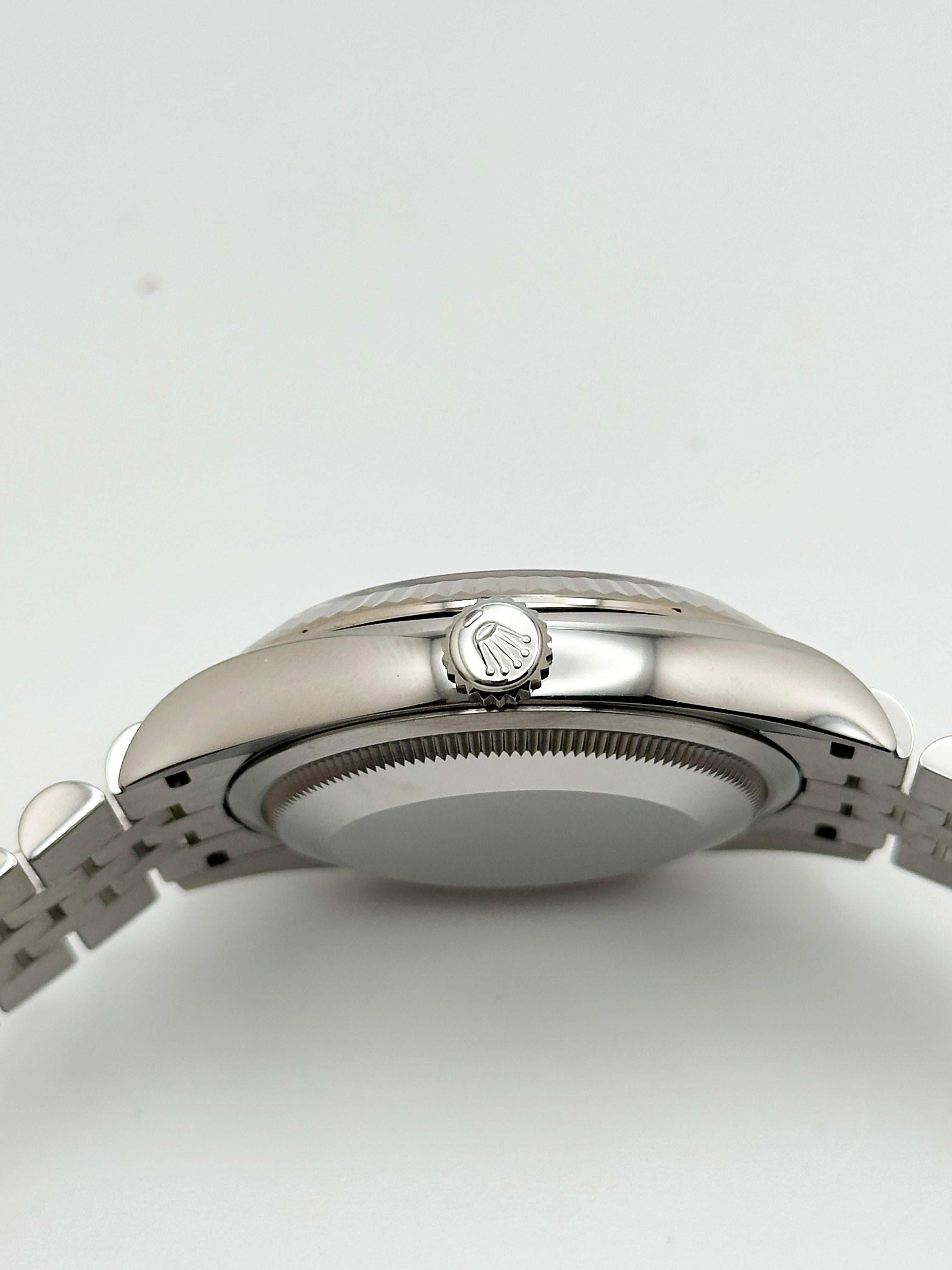 2024 Rolex Datejust 126234 Quadrante Nero Diamante Acciaio Inox Scatola Giubileo Carta in vendita 3