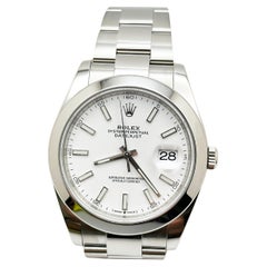 2024 Rolex Datejust 41 126300 White Dial Stainless Steel Box Papers