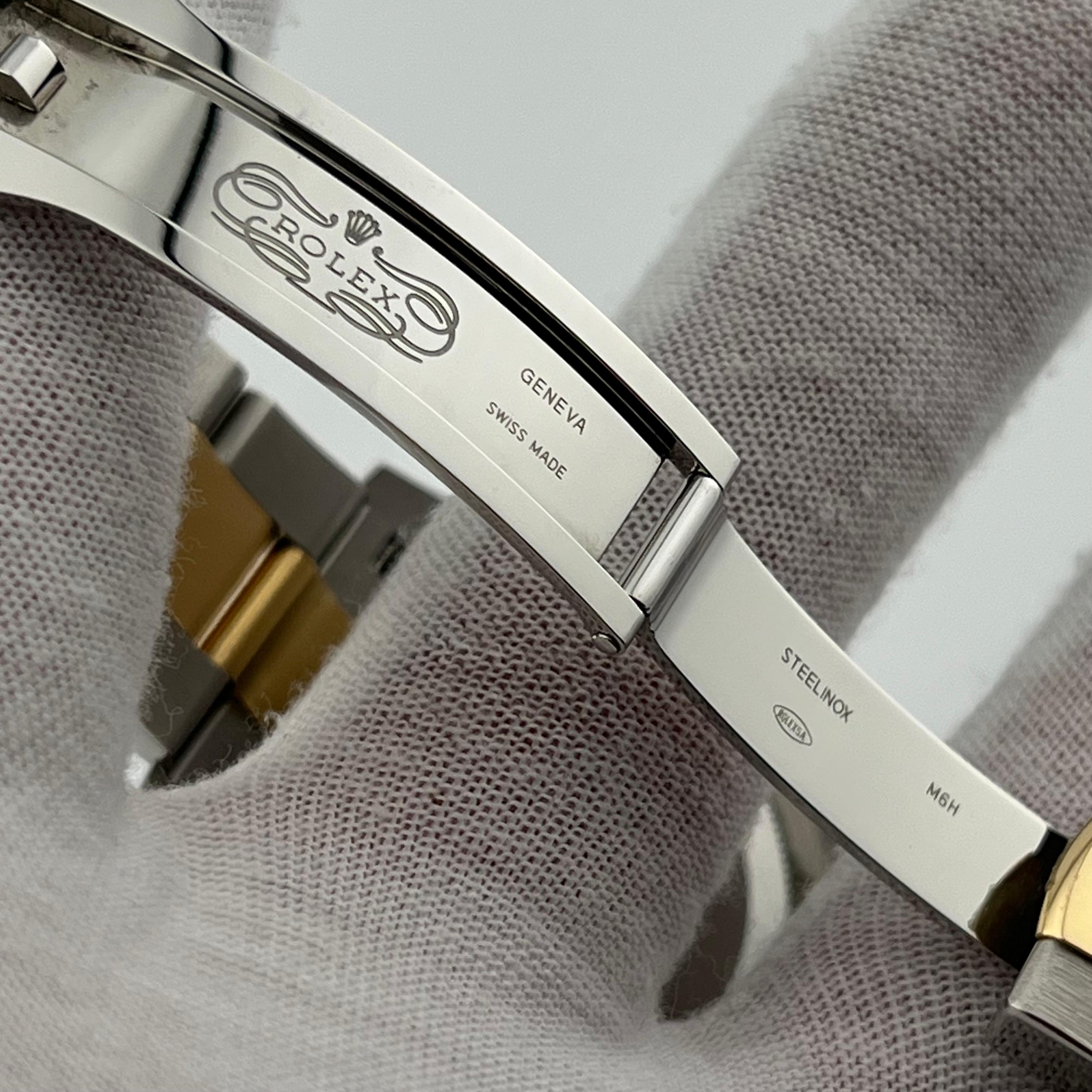 2024 Rolex Datejust 41 126333 Black Diamond Dial 18K Yellow Gold Steel Box Paper For Sale 3