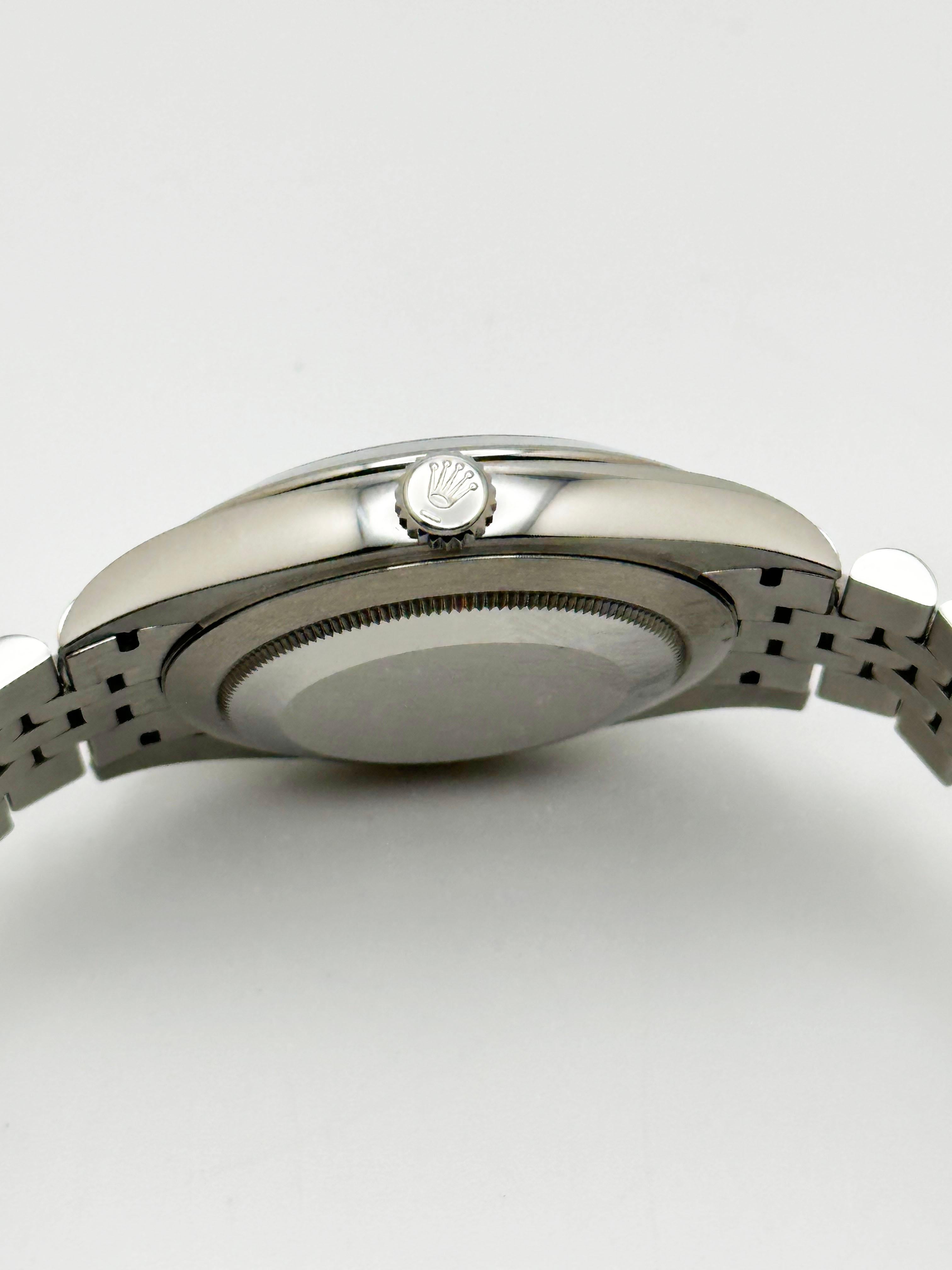 2024 Rolex Datejust 41 Esfera azul 126300 Acero inoxidable Jubilee Band Caja Papel en venta 2