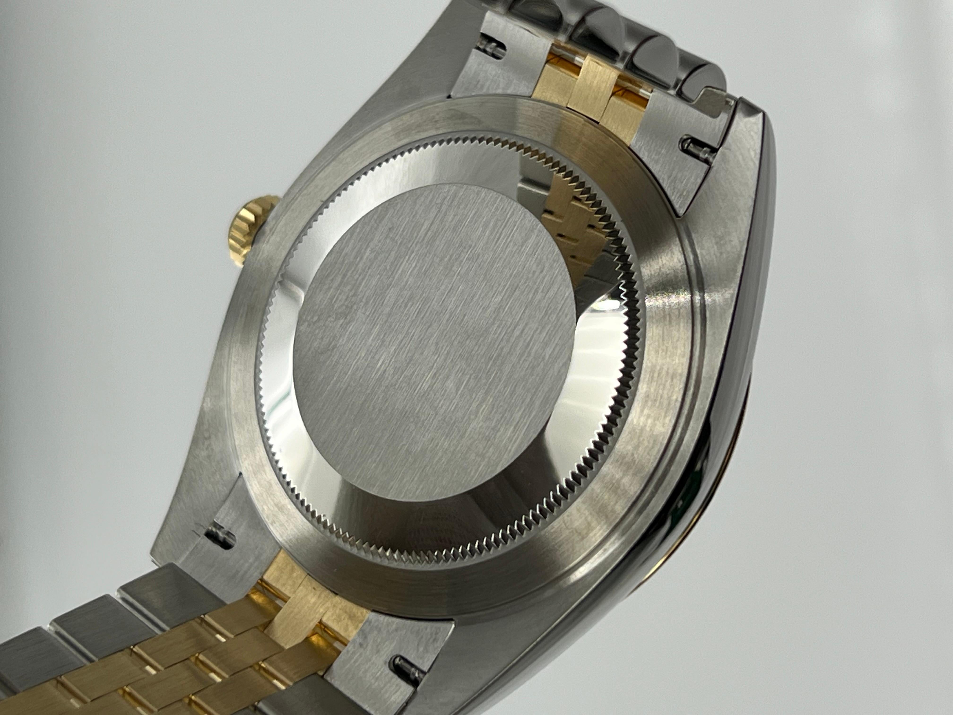 Men's 2024 Rolex Datejust 41 Silver Dial 126333 18K Yellow Gold Steel Box Paper
