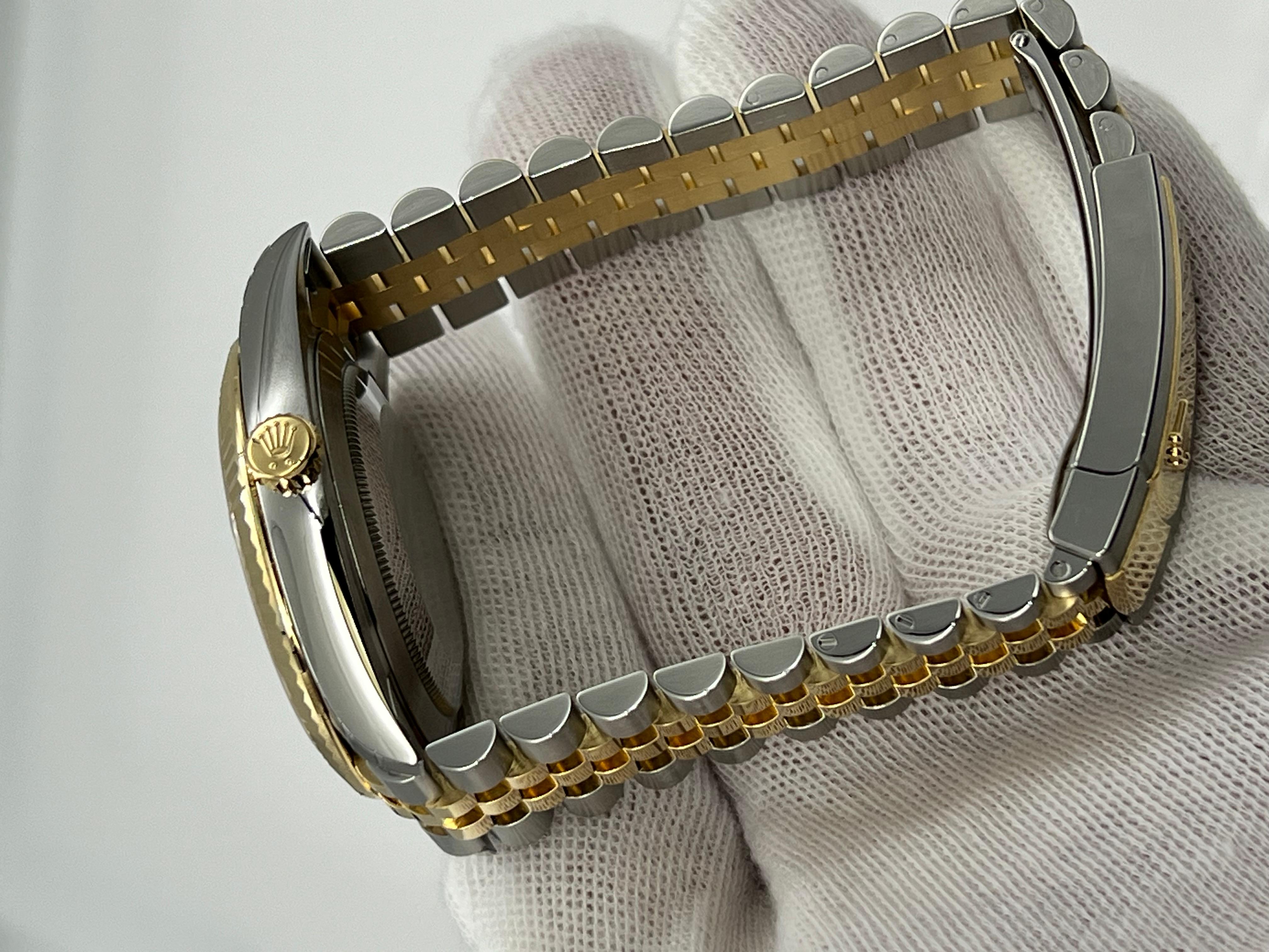 2024 Rolex Datejust 41 Silver Dial 126333 18K Yellow Gold Steel Box Paper 2