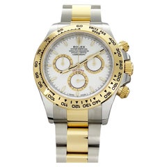 2024 Rolex Daytona 126503 Weißes Zifferblatt 18K Gelbgold Edelstahl Box Papier
