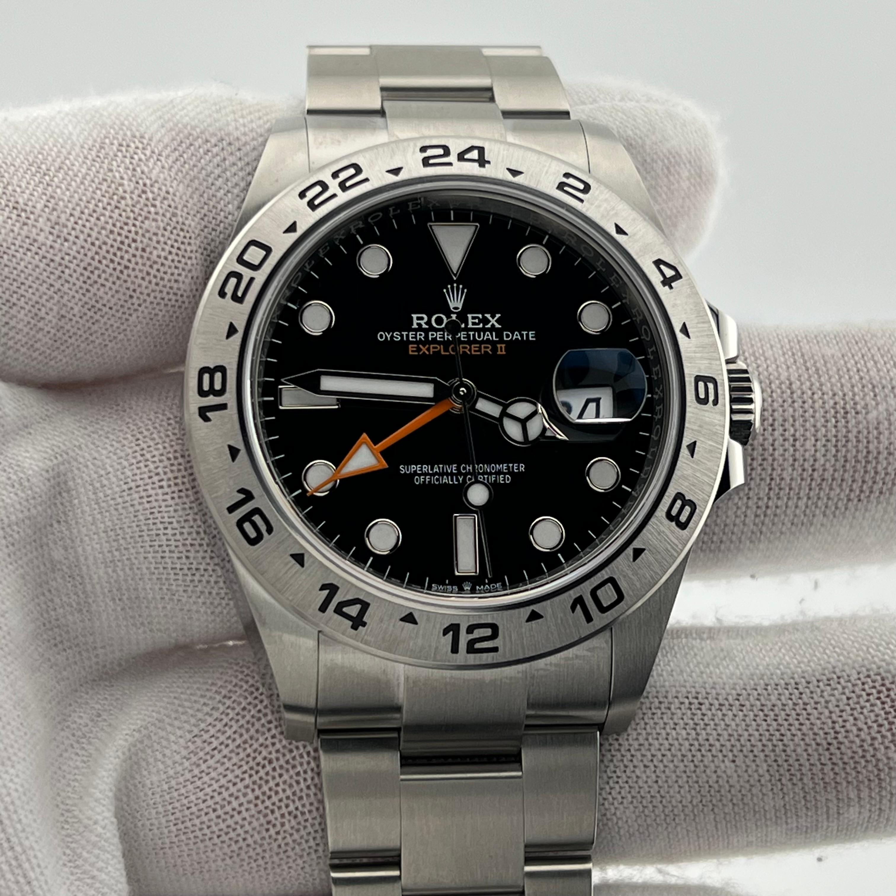 2024 Rolex Explorer II 226570 42mm Black Dial Stainless Steel Box Paper 7