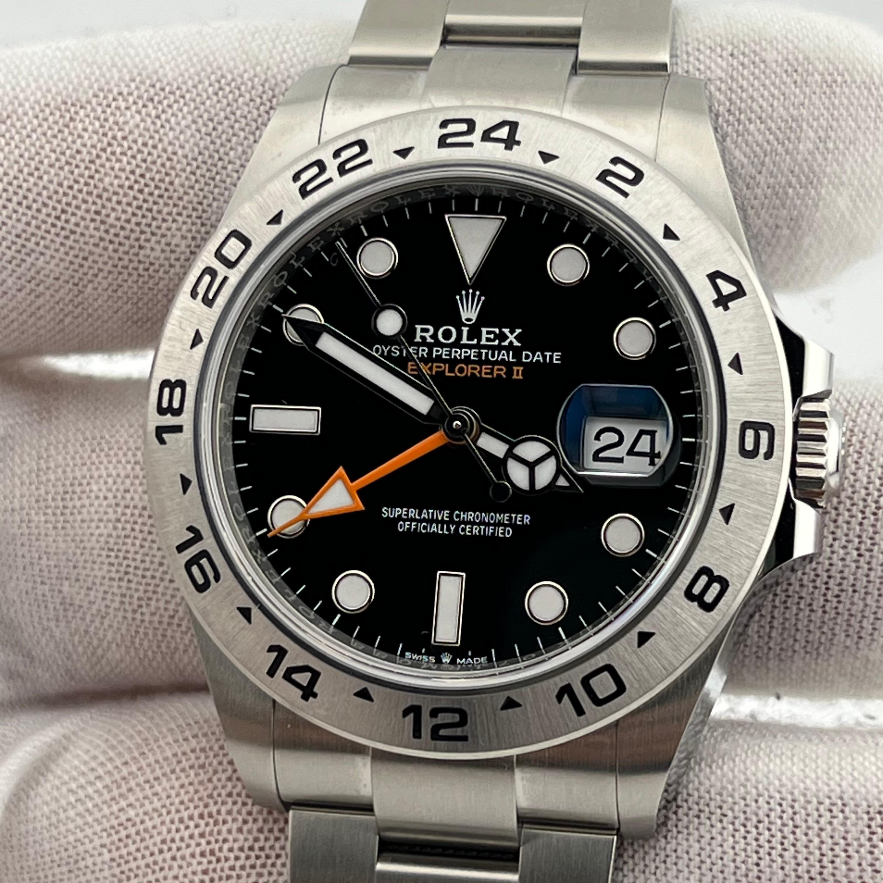 2024 Rolex Explorer II 226570 42mm Black Dial Stainless Steel Box Paper 1