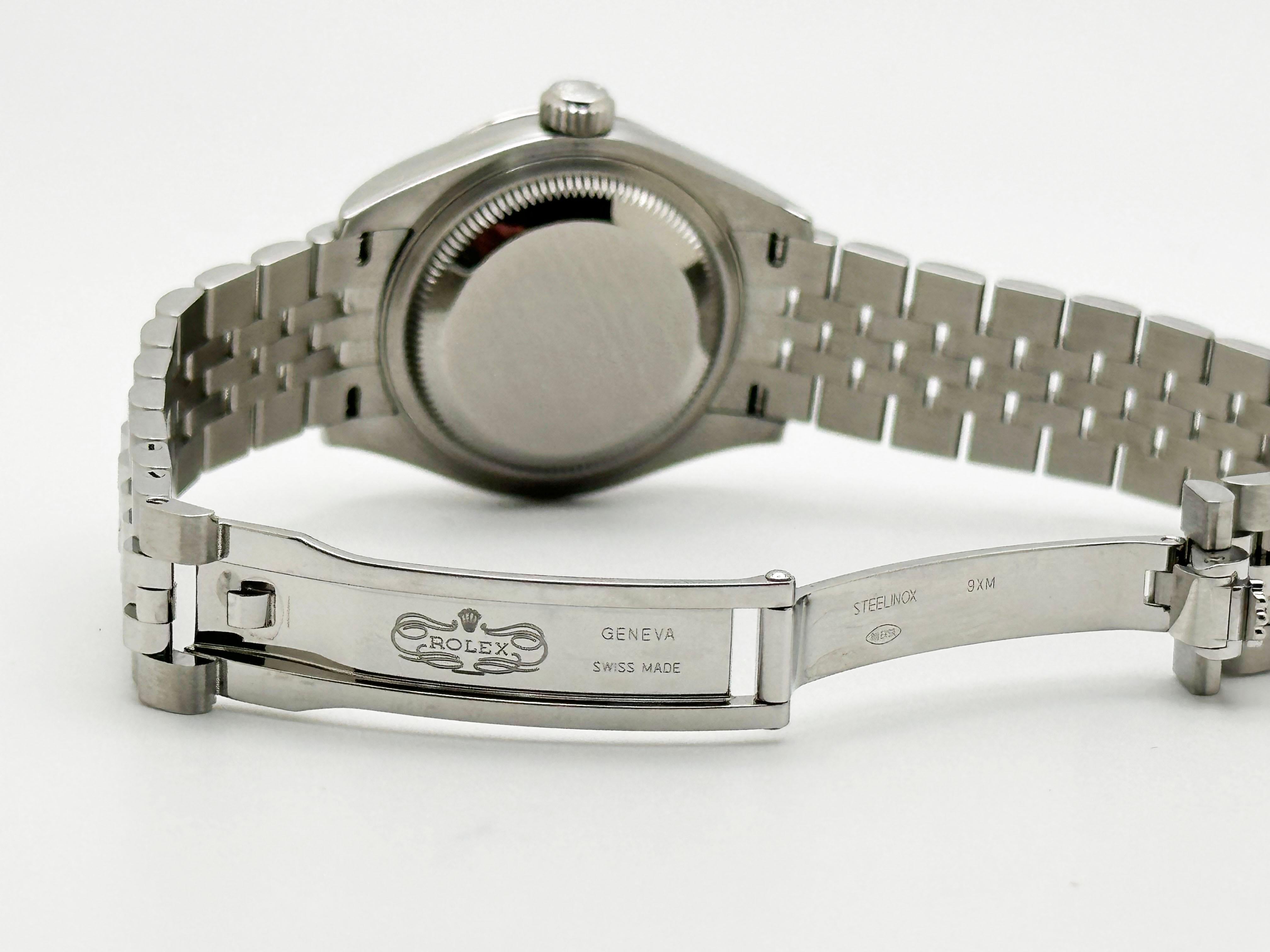 2024 Rolex Ladies Datejust 279174 28mm White Roman Stainless Jubilee Box Paper For Sale 4