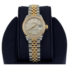 2024 Rolex Ladies Datejust 279383RBR 28mm Diamond Bezel Diamond Dial Box Paper