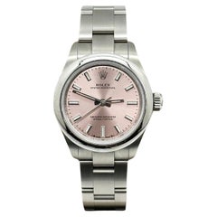 2024 Rolex Damen Oyster Perpetual 276200 28mm Rosa Zifferblatt Edelstahl Box Papier