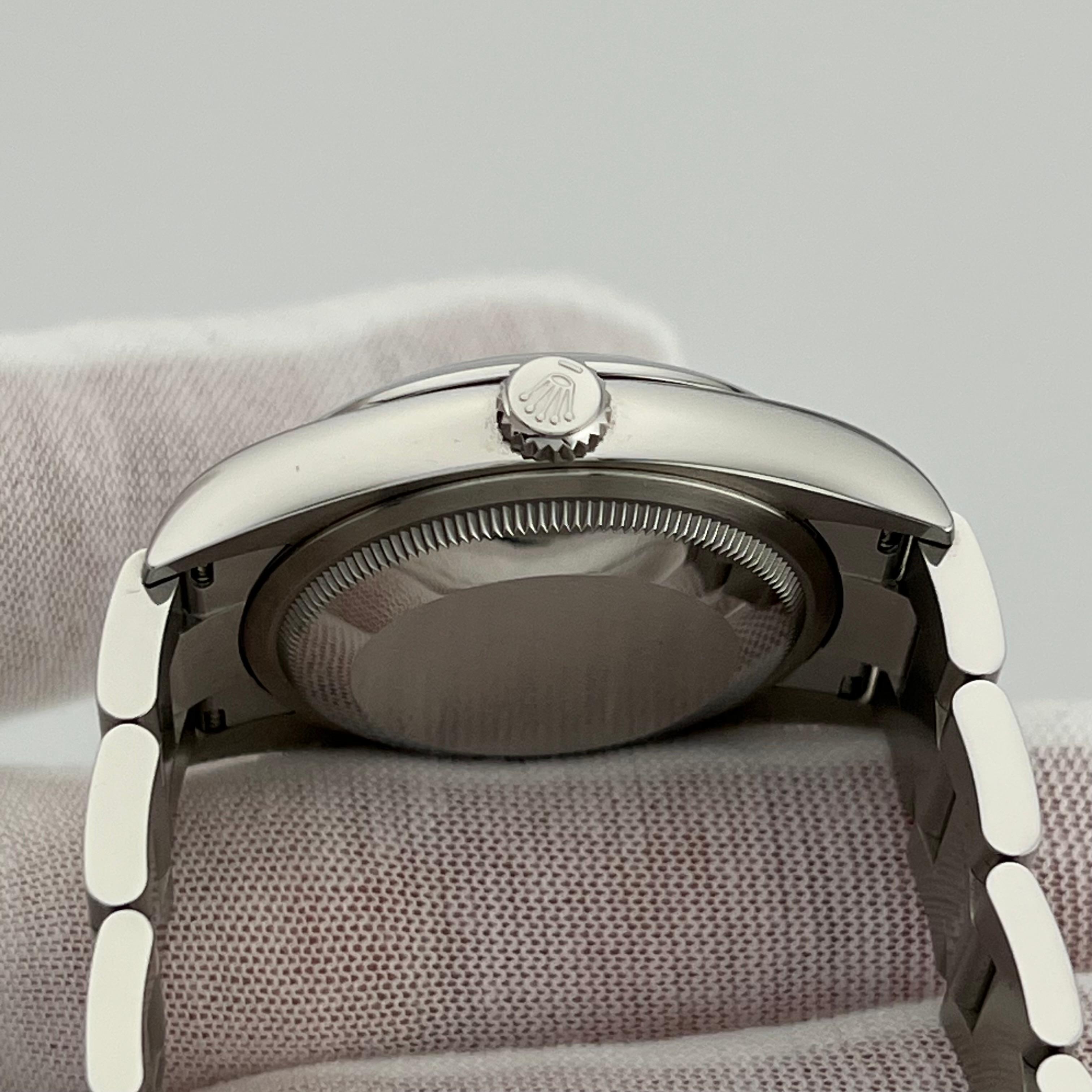 2024 Rolex Oyster Perpetual 126000 36mm Black Dial Stainless Steel Box Paper In Excellent Condition For Sale In San Diego, CA