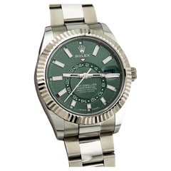 2024 Rolex Sky Dweller 336934 Green Dial Stainless Steel Box Paper 42mm