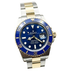 2024 Rolex Submariner 126613LB 41mm Blue Ceramic 18K Gold Stainless Box Paper