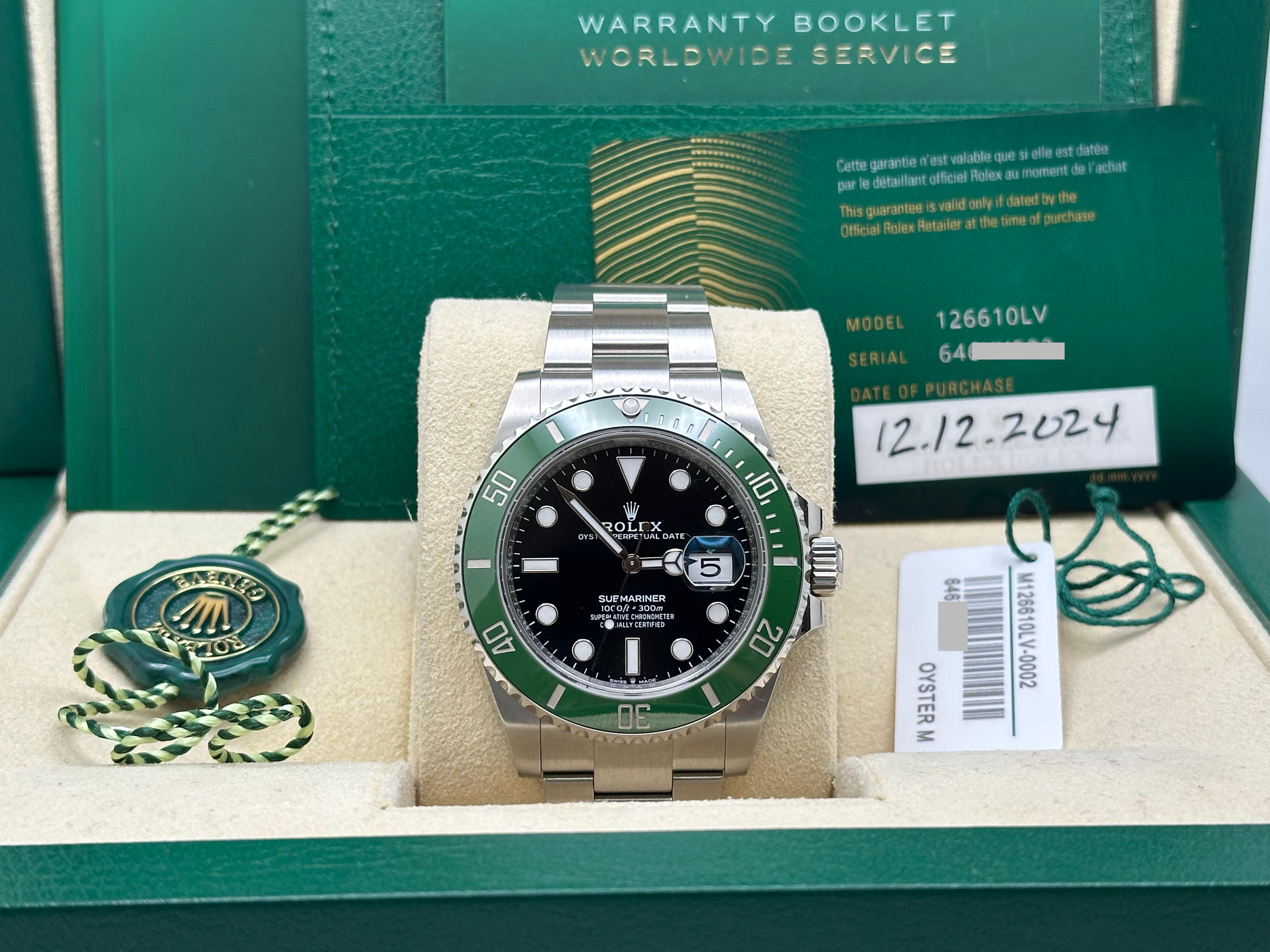 2024 Rolex Submariner Starbucks 126610LV Green Black Dial Steel 41mm Box Paper For Sale 4