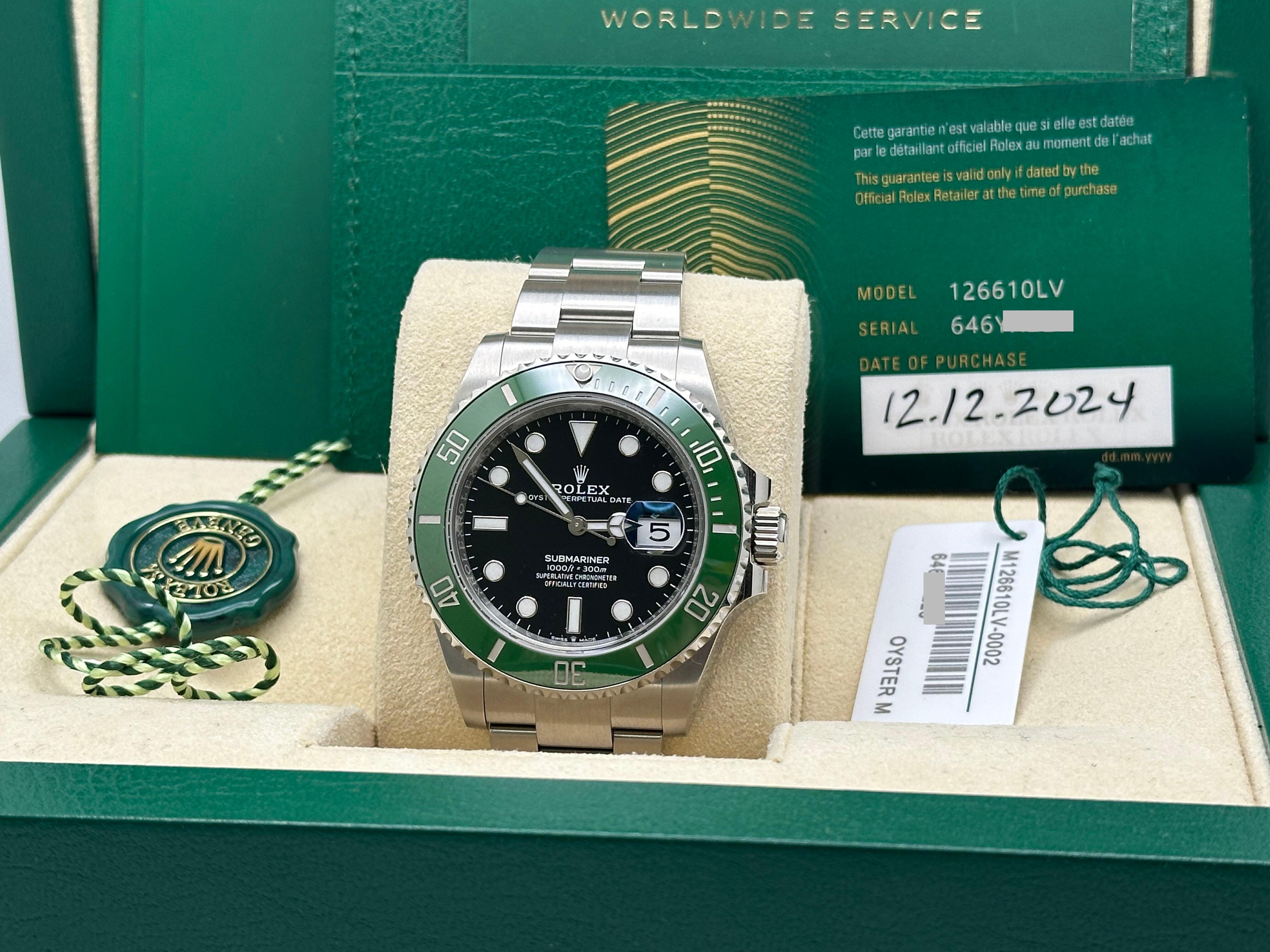 2024 Rolex Submariner Starbucks 126610LV Green Black Dial Steel 41mm Box Paper For Sale 5