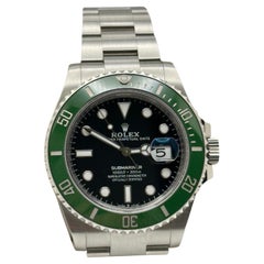Used 2024 Rolex Submariner Starbucks 126610LV Green Black Dial Steel 41mm Box Paper