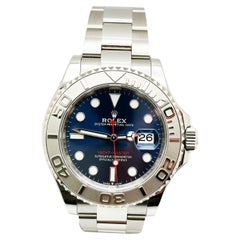 2024 Rolex Yacht Master 126622 40mm Quadrante Blu Lunetta in Platino Acciaio Scatola di Carta