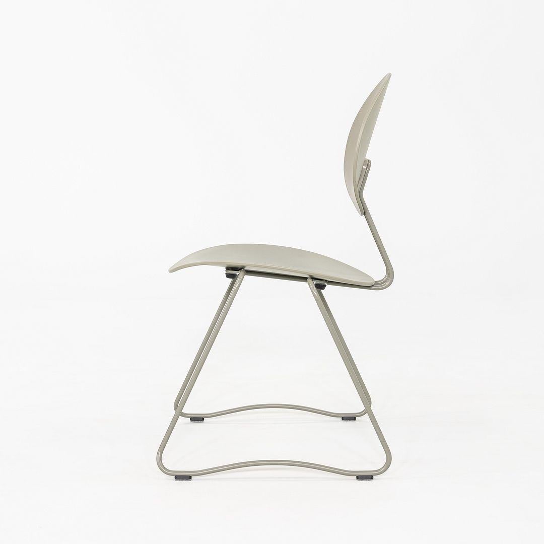 Danish 2024 Set of Four Verner Panton for Verpan Flex Chair in Grey Frame & Seat For Sale