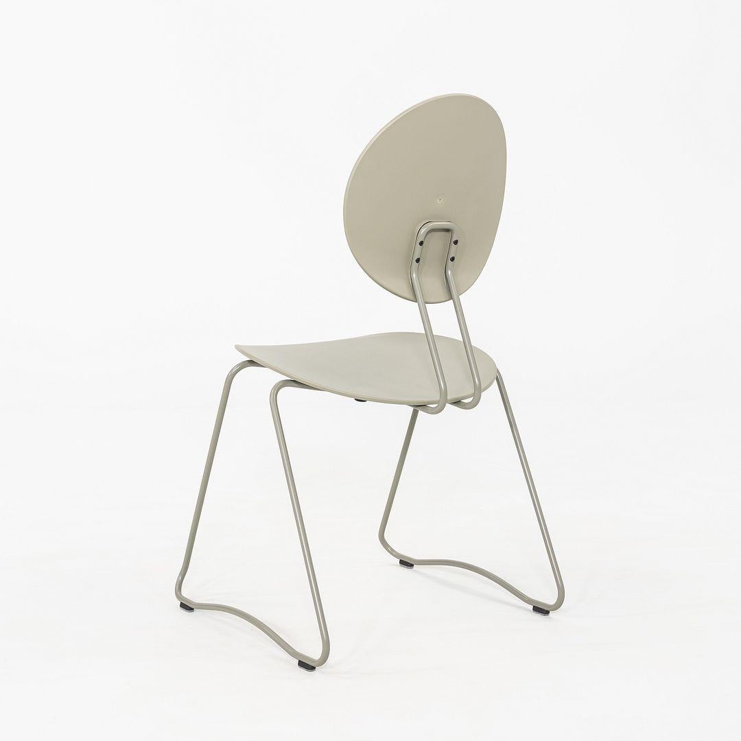 2024 Set of Four Verner Panton for Verpan Flex Chair in Grey Frame & Seat In Good Condition For Sale In Philadelphia, PA
