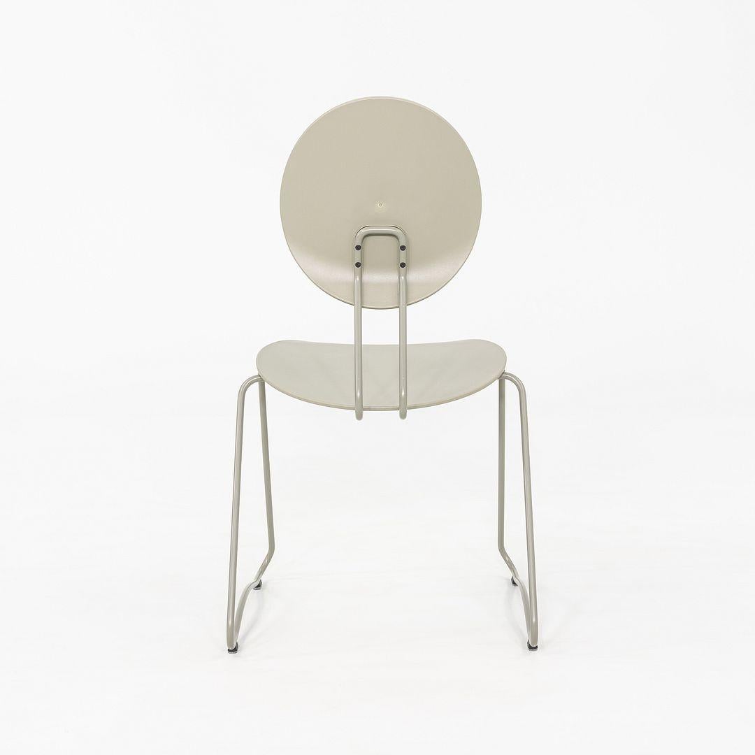 Contemporary 2024 Set of Four Verner Panton for Verpan Flex Chair in Grey Frame & Seat For Sale