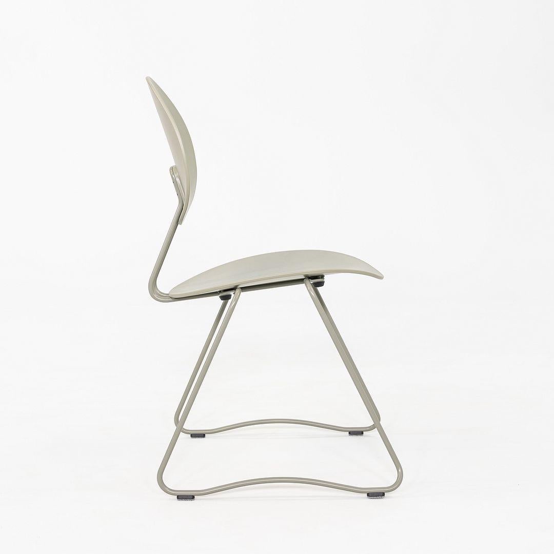 2024 Set of Four Verner Panton for Verpan Flex Chair in Grey Frame & Seat For Sale 1