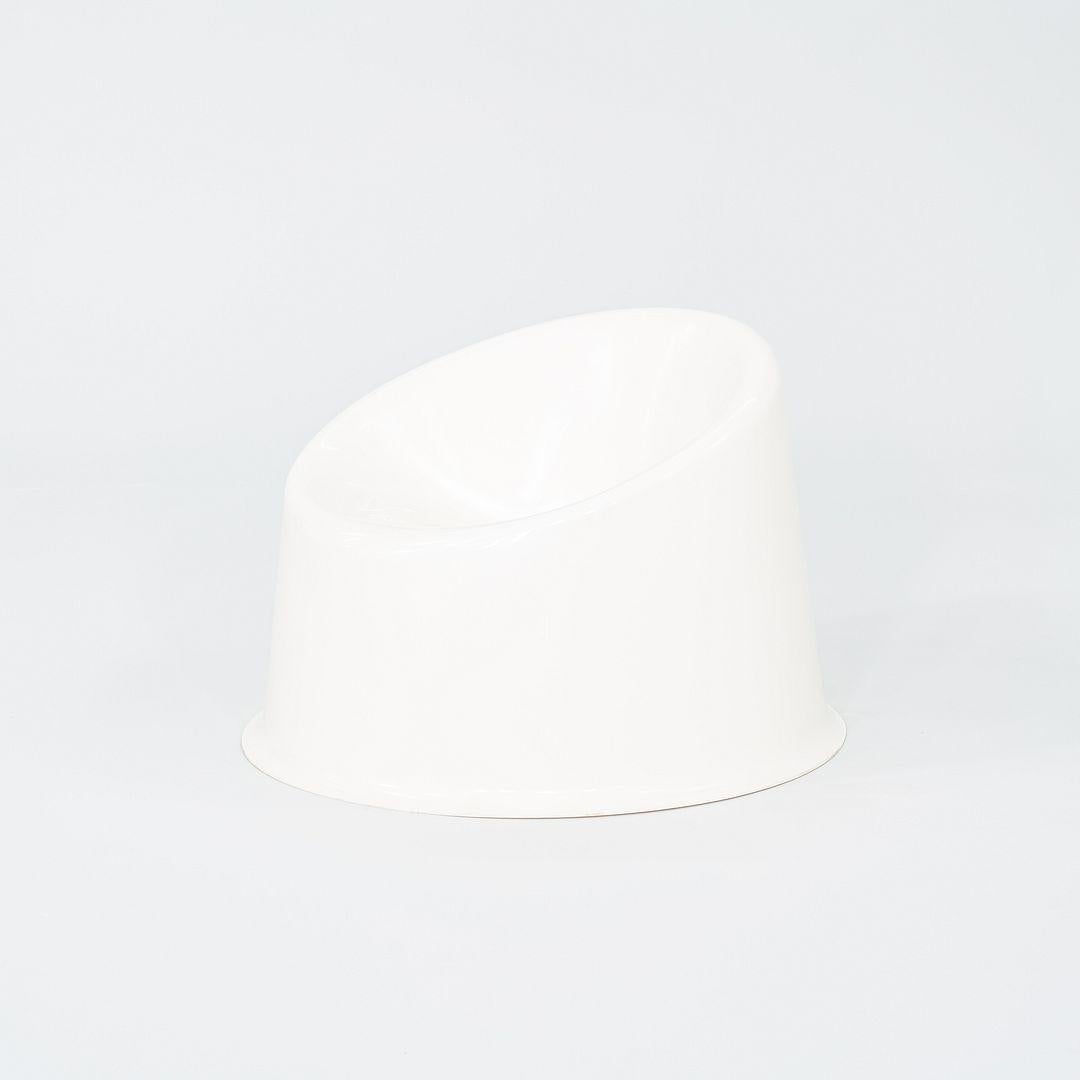 2024 Set of Four Verner Panton for Verpan Panto Pop Lounge Chairs in White For Sale 1