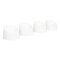 2024 Set of Four Verner Panton for Verpan Panto Pop Lounge Chairs in White