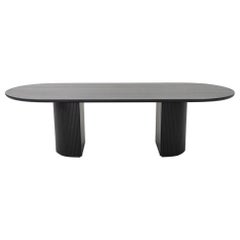2024 Space Copenhagen for GUBI Moon Dining Table Elliptical with Column Base