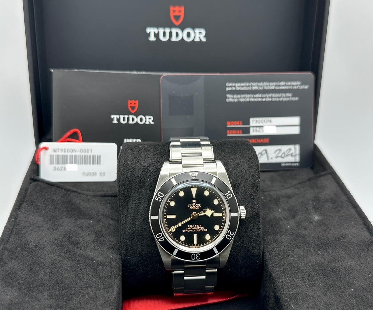 2024 Tudor Black Bay 54 79000N 37mm Quadrante Nero Acciaio Inox Scatola Documenti In condizioni ottime in vendita a San Diego, CA