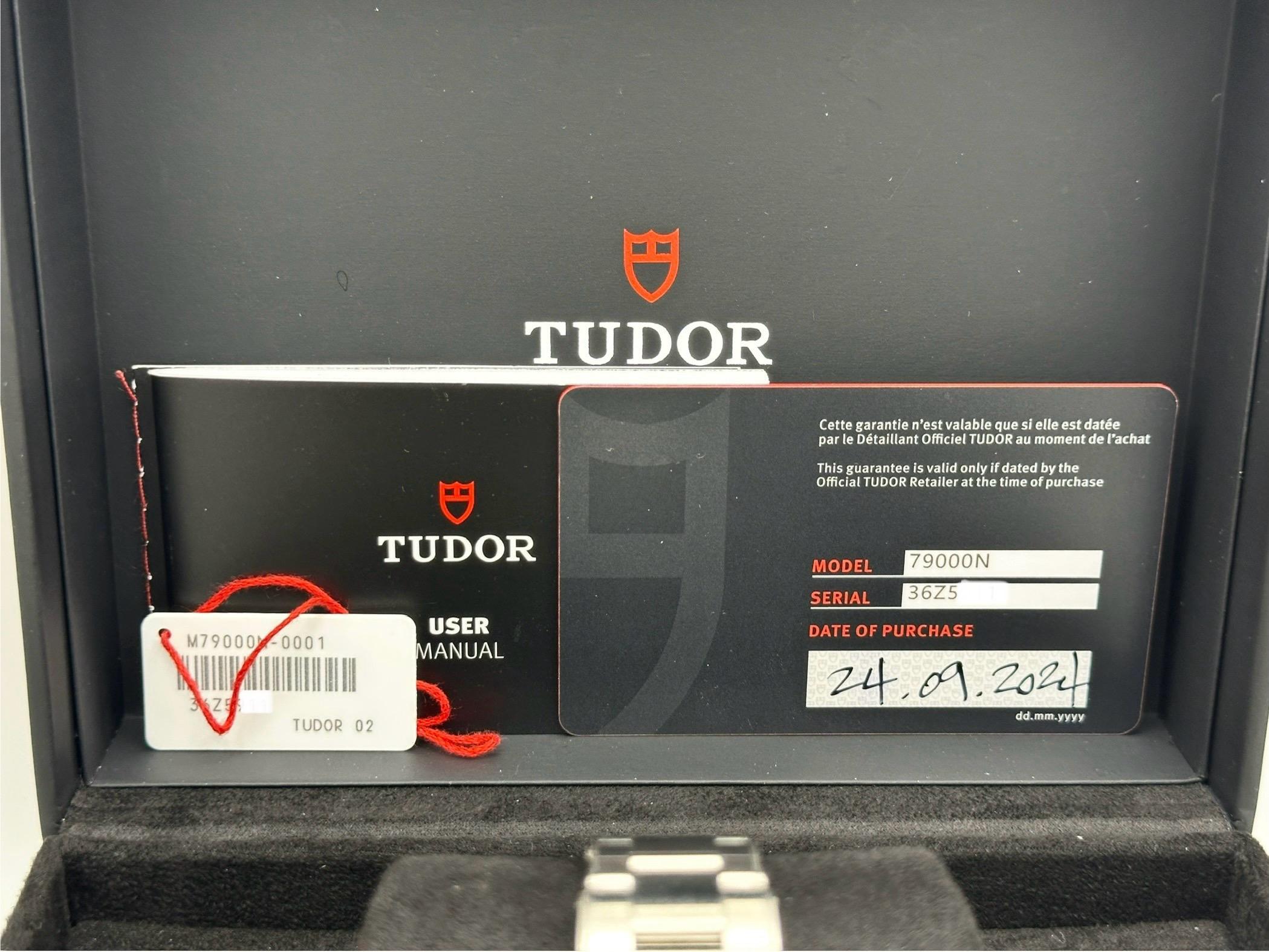 2024 Tudor Black Bay 54 79000N 37mm Quadrante Nero Acciaio Inox Scatola Documenti in vendita 1