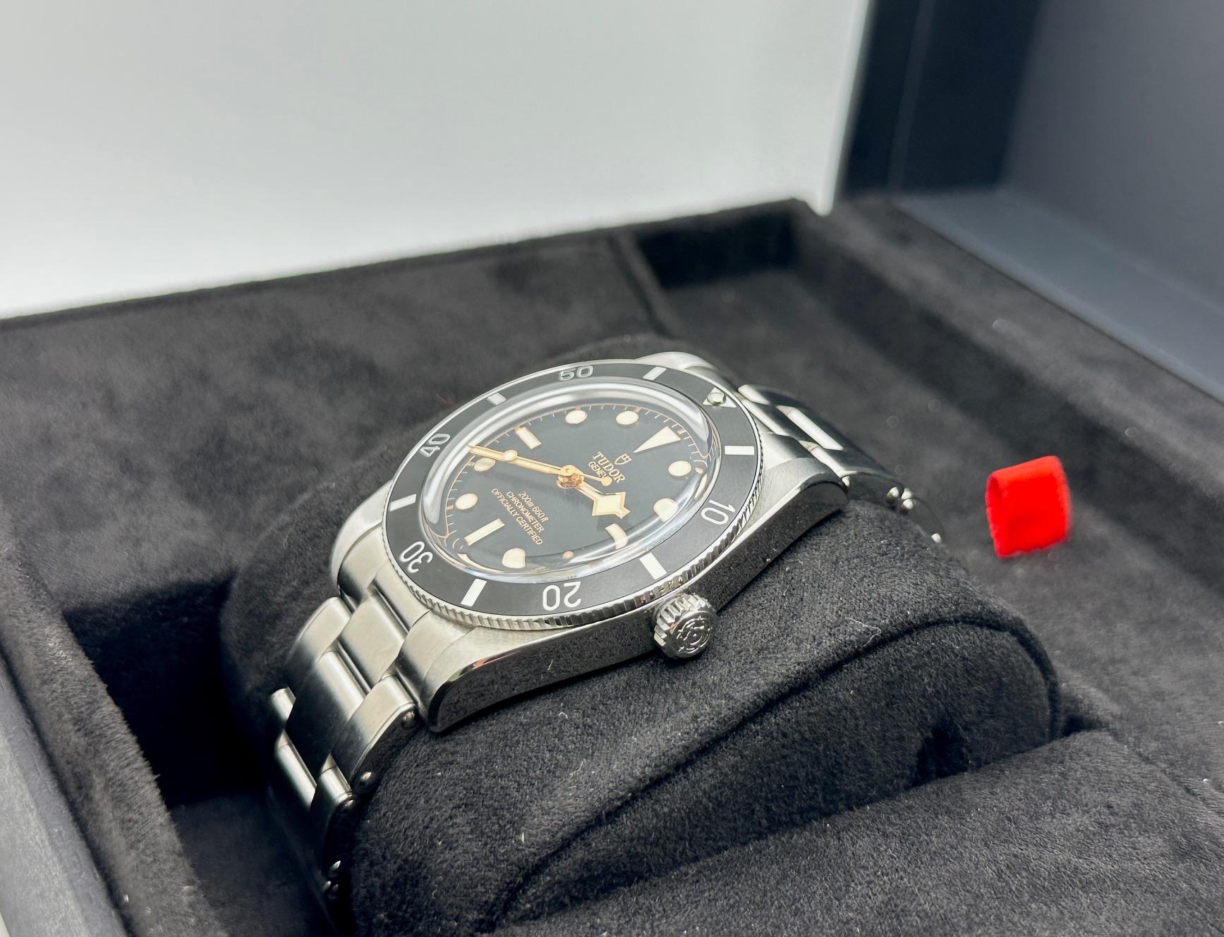 2024 Tudor Black Bay 54 79000N 37mm Quadrante Nero Acciaio Inox Scatola Documenti in vendita 2