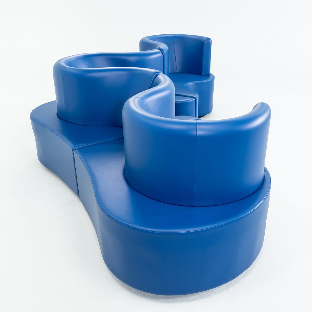 2024 Verner Panton para Verpan Sofá Trébol 3 Piezas Azul Real con Power en venta 3