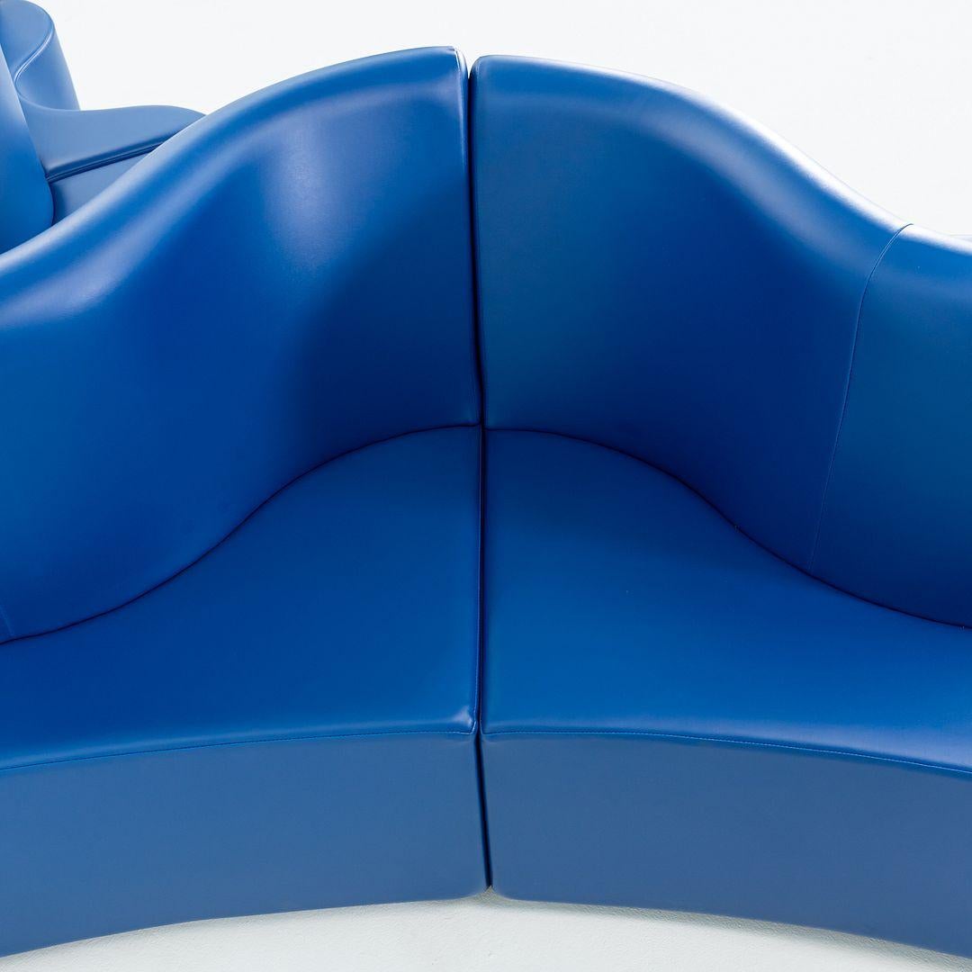 2024 Verner Panton para Verpan Sofá Trébol 3 Piezas Azul Real con Power en venta 4