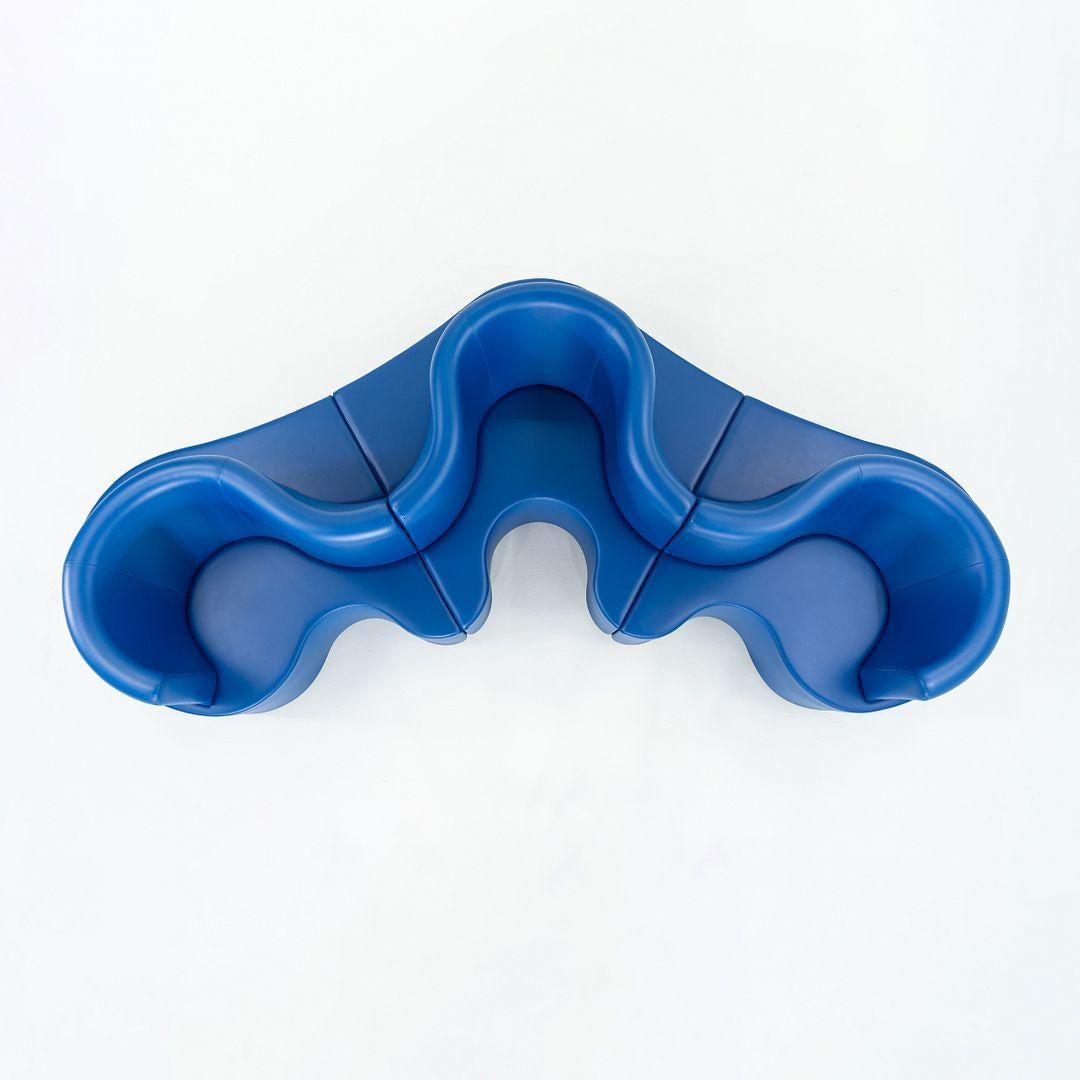 2024 Verner Panton para Verpan Sofá Trébol 3 Piezas Azul Real con Power Moderno en venta