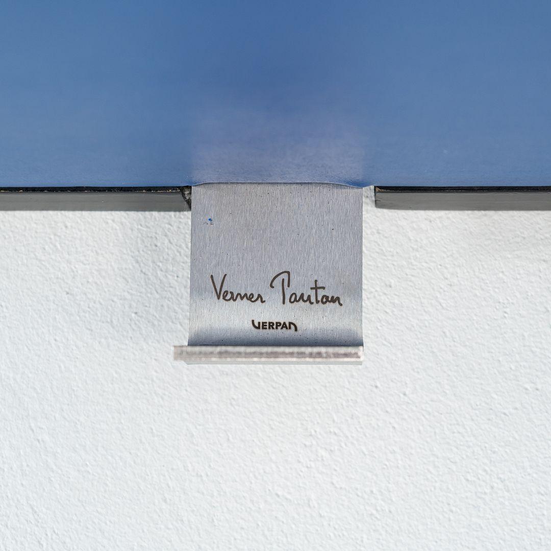 2024 Verner Panton para Verpan Sofá Trébol 3 Piezas Azul Real con Power Danés en venta