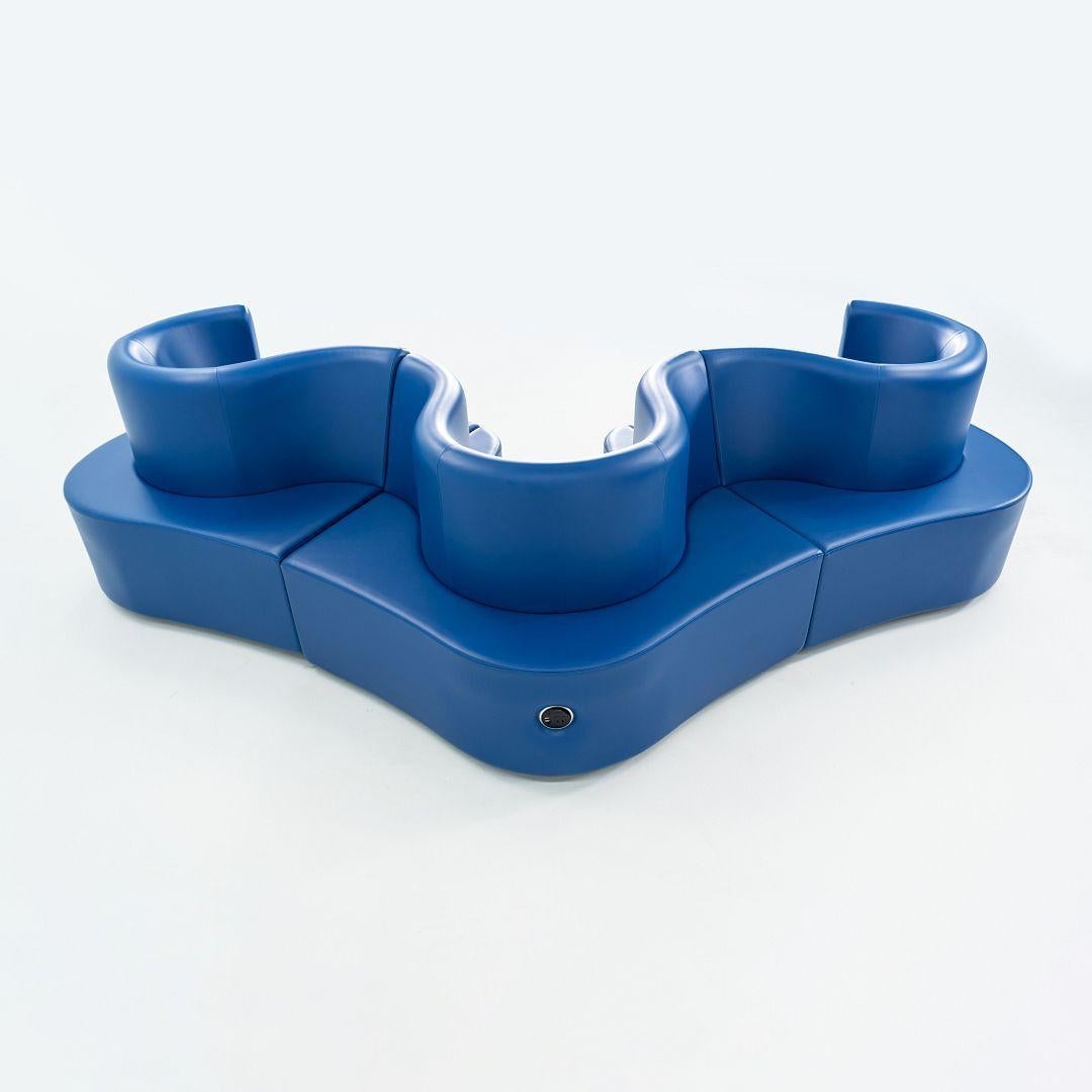 2024 Verner Panton para Verpan Sofá Trébol 3 Piezas Azul Real con Power en venta 1