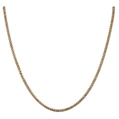 20.25" 2.2mm Curb Chain Necklace 14k Yellow Gold