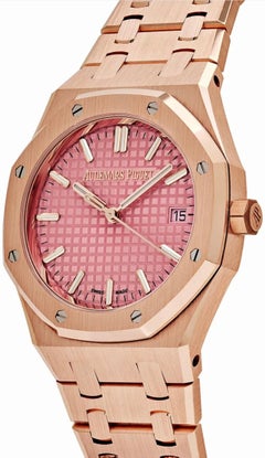 2025 Audemars Piguet Montre-bracelet Royal Oak à cadran rose Ref. 77450OR.OO.1361OR.01