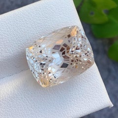 20.25 Carat Natural Faceted Light Golden Topaz From Skardu Mine