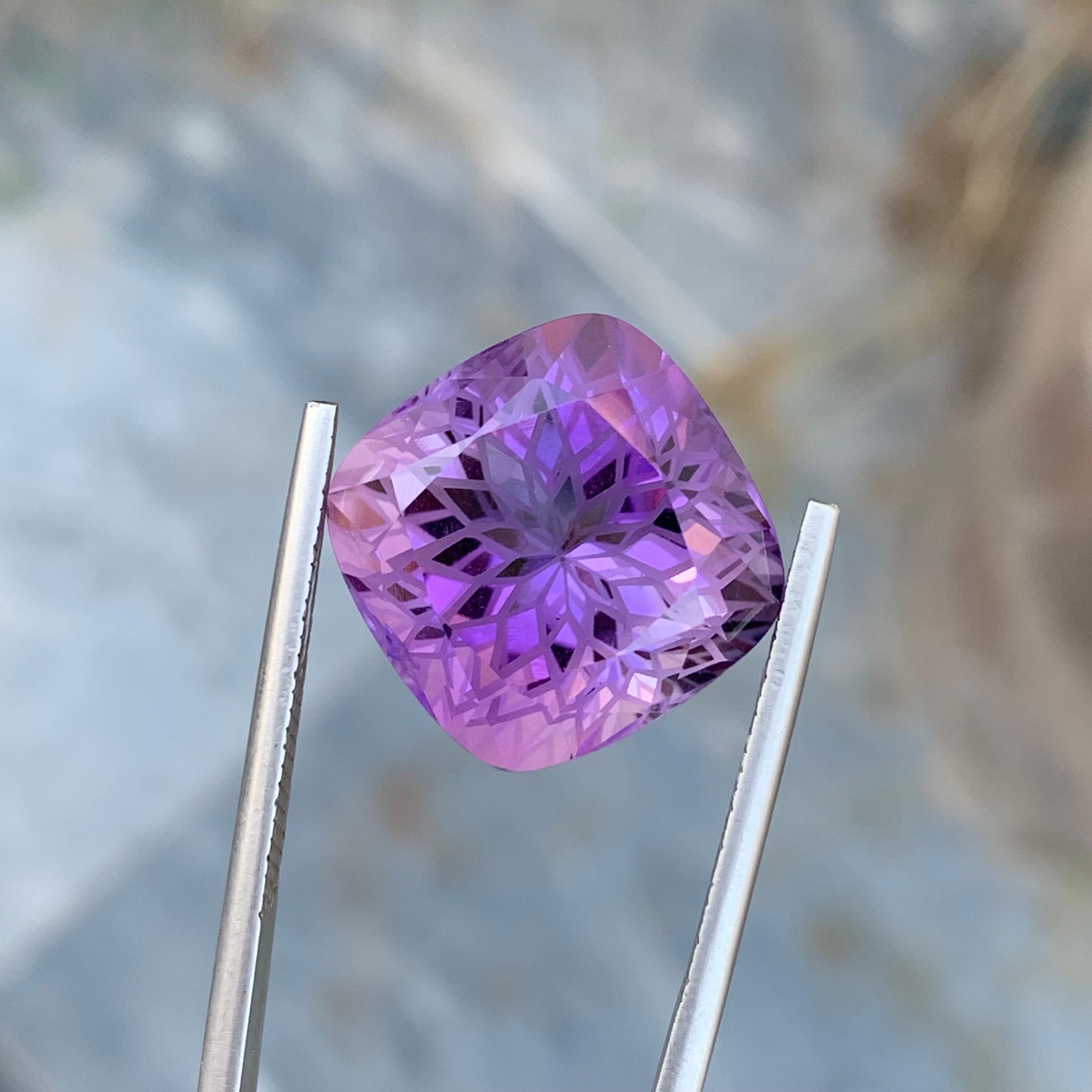 Loose Amethyst
Weight: 20.25 Carats
Dimension: 16.1 x 16.1 x 12.9 Mm
Colour: Purple
Origin: Brazil
Treatment: Non
Certificate: On Demand
Shape: Square 

Amethyst, a stunning variety of quartz known for its mesmerizing purple hue, has captivated